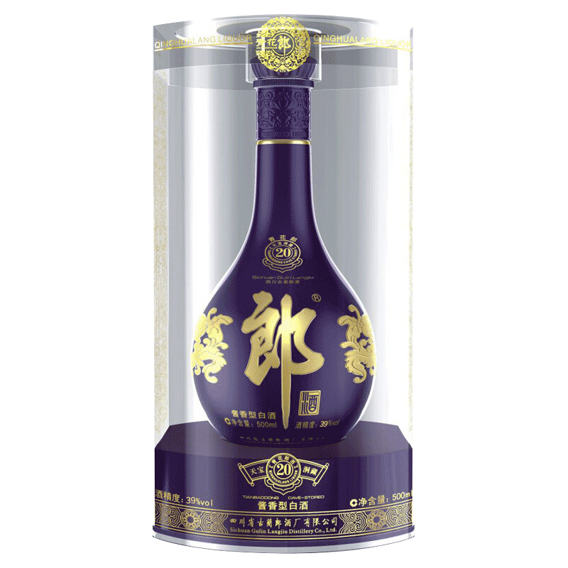 LANGJIU 郎酒青花郎20 天宝洞藏39%vol 酱香型白酒500ml 单瓶装【报价