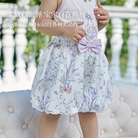 DOMIAMIA 春夏新款 蝴蝶结花苞裤   女童裤子