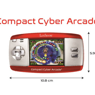 Lexibook Compact Cyber Arcade 便携式游戏机 250 种游戏 液晶显示屏 红色 JL2375RD