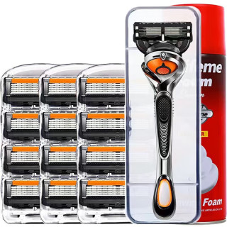 5层手动剃须刀 1刀柄+1刀片+1刀盒