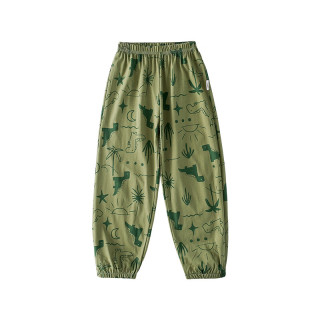 棉花堂 儿童裤子夏装男童长裤防蚊裤