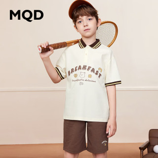 马骑顿 童装夏装男大童翻领套装