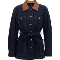  VERO MODA 含棉莱赛尔PU领 女士牛仔外套