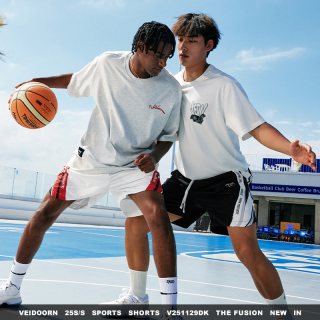 维动 聚变运动短裤   男篮球四分裤学生美式夏季梭织裤青少年