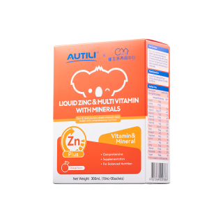 AUTILI 锌多种维生素复合甜橙味饮品30条/盒