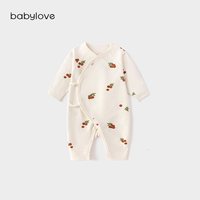 Babylove 新生儿连体衣春秋季满月婴儿纯棉衣服居家初生宝宝和尚服