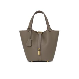 CASSILE 【头层小牛皮】实用大容量手提菜篮子女包节日礼物 两色可选