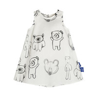 江南布衣 婴童连衣裙U型领涂鸦印花A型夏女童婴儿儿童jnbybyjnby