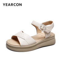 意尔康 厚底增高 女士凉鞋