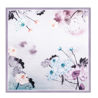 达芬奇密码 纯真丝丝巾（拍2件69元）OL领巾 荷风藕韵