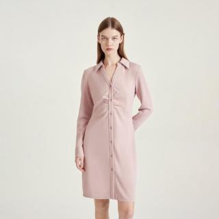 ONLY 2024秋季 女士收腰柔软V领短裙连衣裙