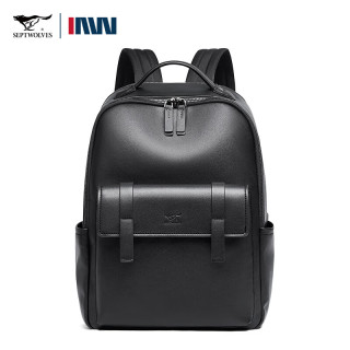 七匹狼 双肩包男士背包大容量商务轻奢出差书包学生通勤电脑包休闲旅行包 15寸独立电脑仓