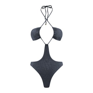 yukari swim 2024夏季泳衣女连体纯欲风高级显瘦遮肚性感沙滩