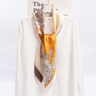 达芬奇密码 专柜礼盒装 春夏缎面大方巾长巾丝巾