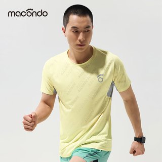  macondo/马孔多 吸湿速干 男士跑步短袖T恤