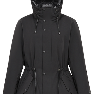 高梵 女士黑金鹅绒服 4.0科技羊毛收腰中长款