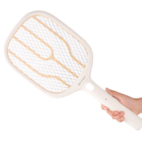 彩虹 电蚊拍灭蚊拍USB充电式  瓷白色