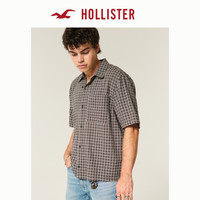 HOLLISTER 男士格子短袖衬衫 325-5205