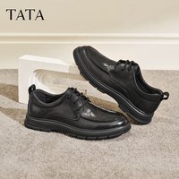 TATA/他她 舒适 男士休闲皮鞋 黑色QHU02AM6 40
