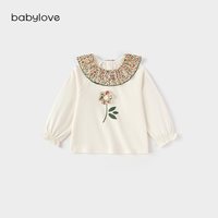 Babylove 女宝宝t恤春秋上衣纯棉婴幼儿衣服碎花童话