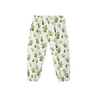 milkbarn 2026春夏新品儿童长裤束脚裤宝宝宽松透气灯笼裤子收脚口