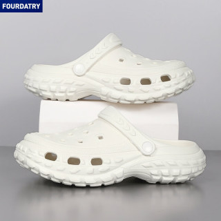 FOURDATRY 沙滩鞋大码时尚休闲夏季款情侣款洞洞鞋轮