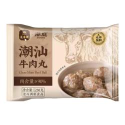 莲香楼 速冻半成品×潮庭联名牛肉丸250g*1袋（牛肉+猪肉）
