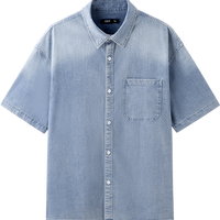 Semir/森马 休闲宽松 男士牛仔衬衫
