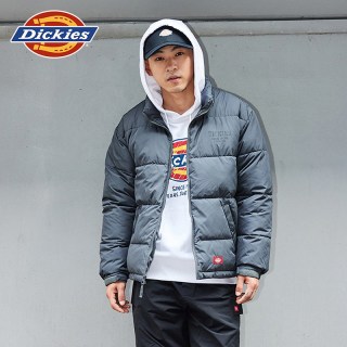 Dickies 帝酷适26春秋胸前印花宽松工装棉服立领保暖外套男女情侣J