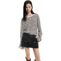  MO&Co./摩安珂 轻薄竹节肌理感 女士针织衫