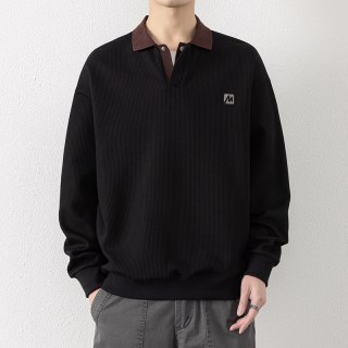 侨迪蒙拉 男士卫衣 W211 潮流休闲翻领长袖