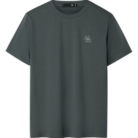  HLA/海澜之家 马踏祥云 男士短袖T恤 3XL 190/104A 181~196斤 深灰2P