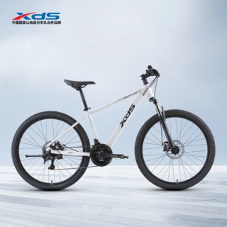 喜德盛 山地自行车26款旭日310铝合金车架21速 1通勤成人单车 象牙白17