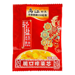 乌江 榨菜 下饭菜 口口脆 脆口榨菜芯 22g*25袋  佐餐下饭轻盐咸菜