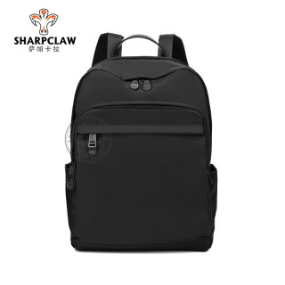 萨帕卡拉 品牌男士商务双肩包大容量防泼水尼龙背包出差旅行电脑背包 黑色 30*17*40cm
