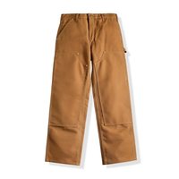 carhartt B01伐木裤未脱浆宽松直筒工装裤双膝长裤