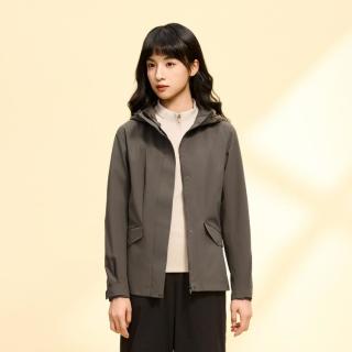 安踏 防泼水外套女款春秋款休闲通勤百搭梭织上衣外套显瘦潮流妈妈女装