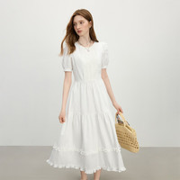 范思蓝恩 法式镂空蕾丝 女士蛋糕裙