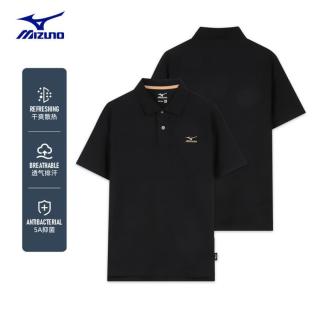 美津浓 新款运动POLO男士休闲透气polo衫男式运动翻领短袖上衣