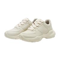 多走路 【轻弹厚底鞋】男女同款拉长腿型透气运动休闲小白鞋揽月DC005101