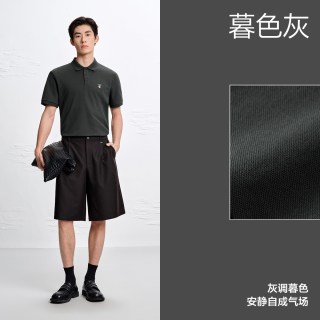 太平鸟 凉感抗菌 男士POLO衫 BACOG221L