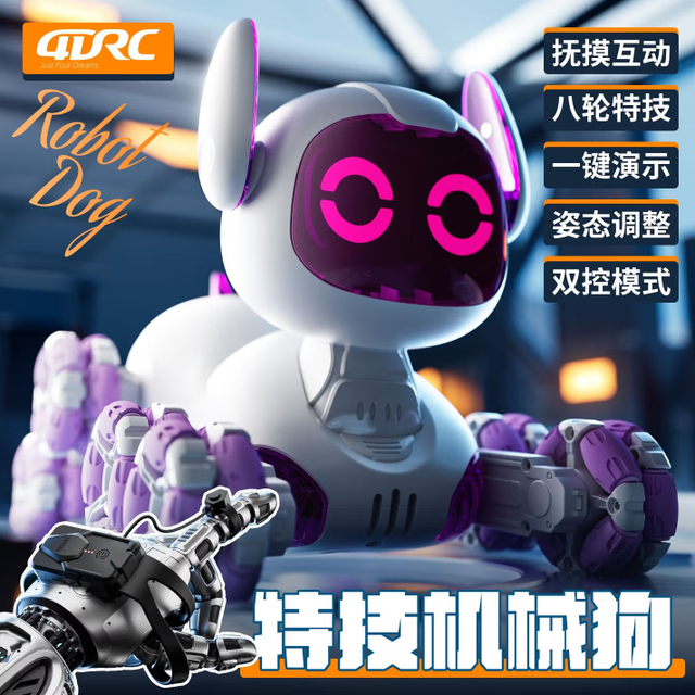 4DRC 智能 AI机器狗遥控汽车