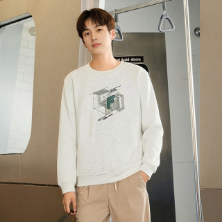 快鱼 Kuaiyu 快鱼 男士圆领卫衣 86W1007