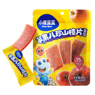 小鹿蓝蓝 山楂水果条小袋 0添加白砂糖 山楂八珍金桔雪梨片 苹果山楂八珍片/54g