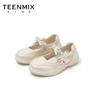 天美意 单鞋公主鞋2026春季新款米色 37