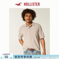 HOLLISTER 25夏季美式街头百搭短袖POLO衫T恤男装KI324-5455 浅棕色 XL (180/116A)