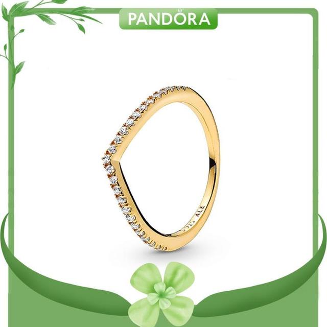 PANDORA 高级时尚轻奢 女士银戒指