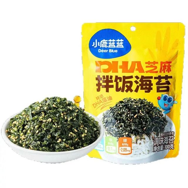 小鹿蓝蓝 高钙拌饭海苔碎*1袋100g(共300g)