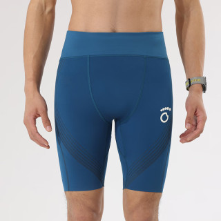 马孔多 智压五分运动裤 吸湿速干透气 夏季户外专业竞速跑步马拉松短裤 男款（午夜蓝） M