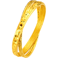  LUKFOOK JEWELLERY/六福珠宝 手工金线 女士黄金戒指